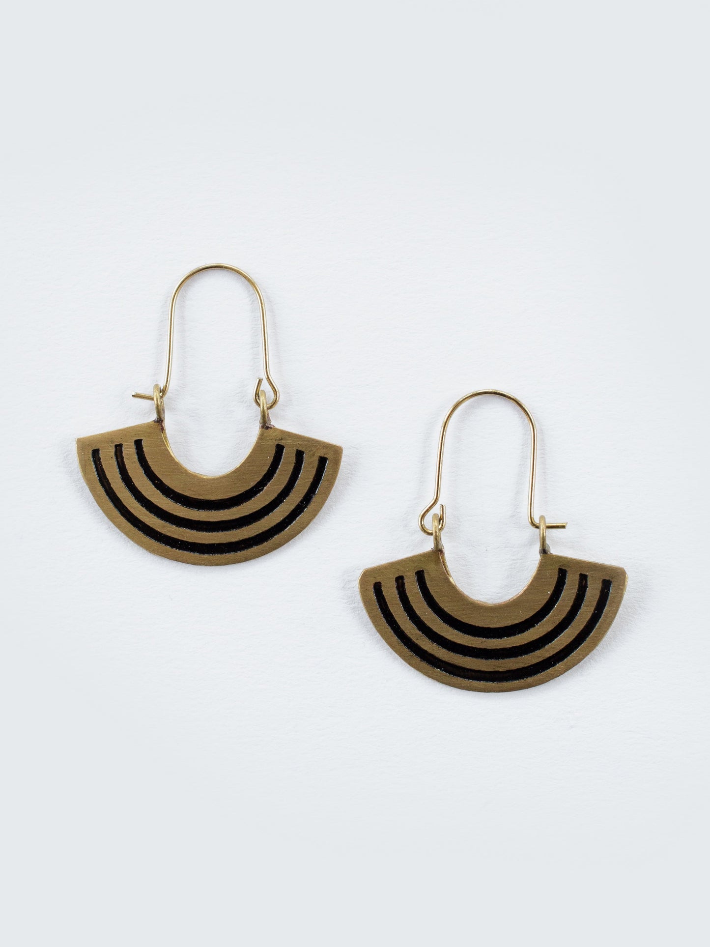 Petite Rainbow Earrings - Black