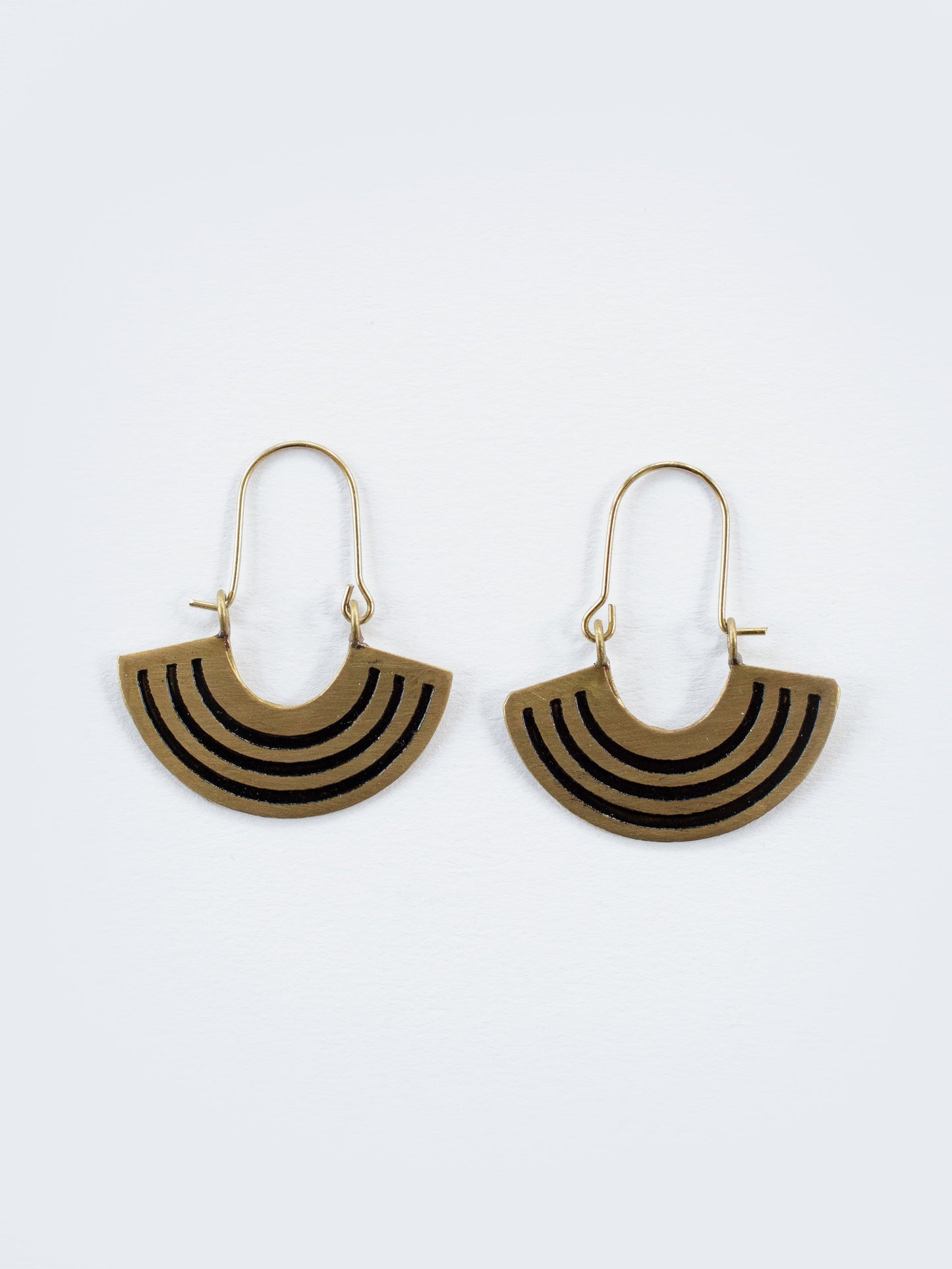 Petite Rainbow Earrings - Black