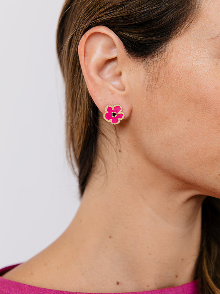 Blossom Stud - Magenta