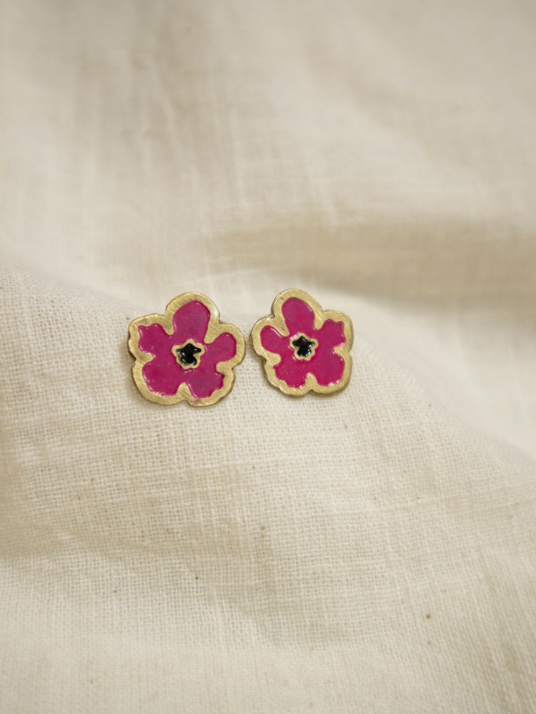 Blossom Stud - Magenta