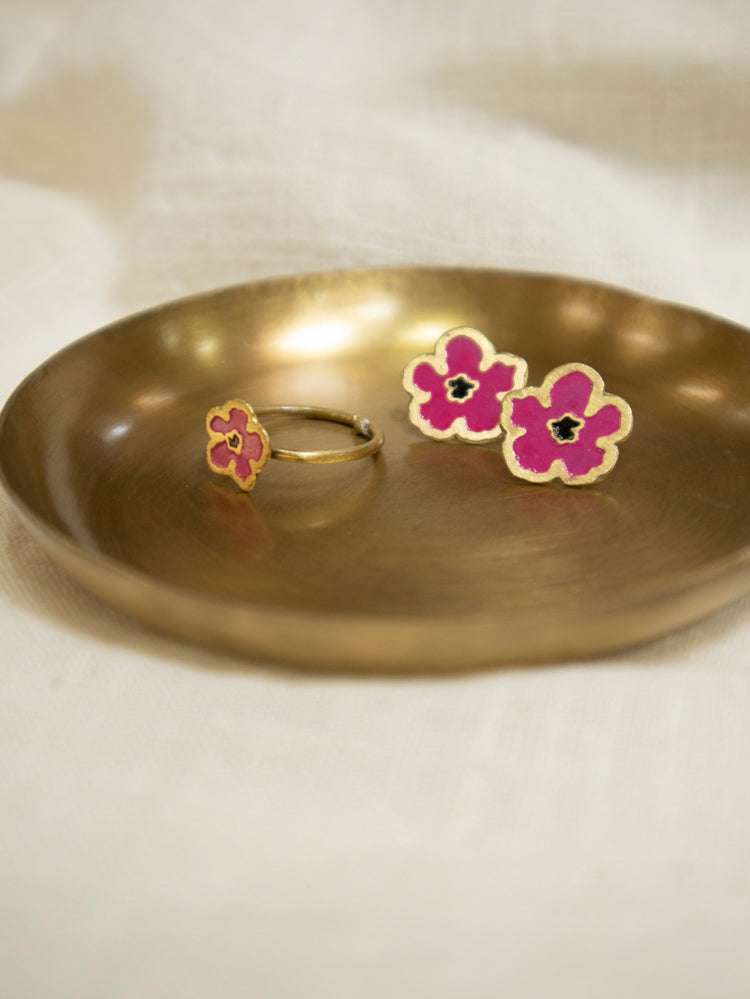 Blossom Stud - Magenta