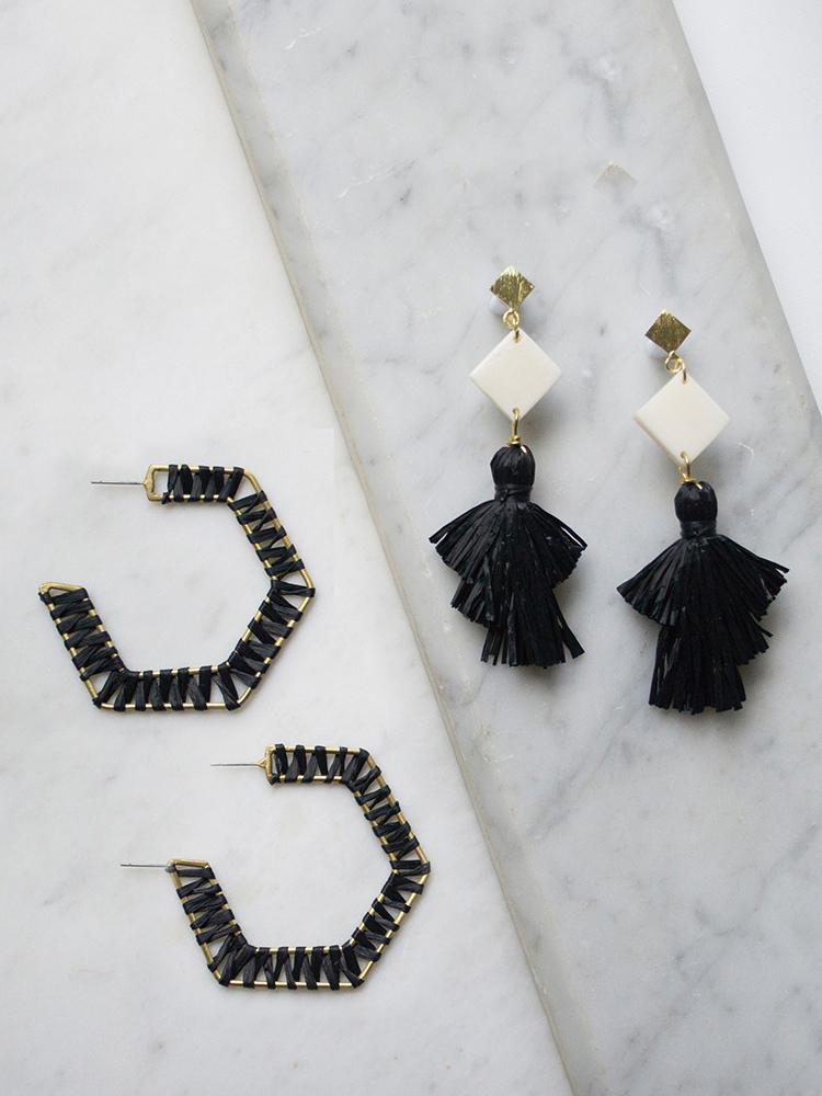Piccadilly Earrings - Black