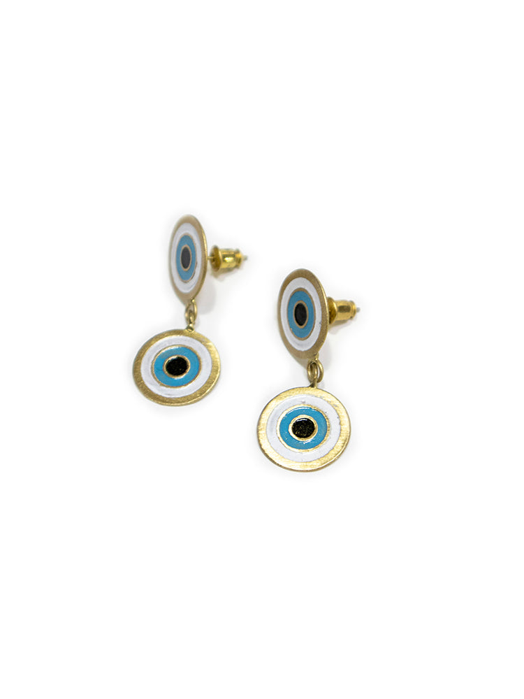 Double Vision Earrings - Gold